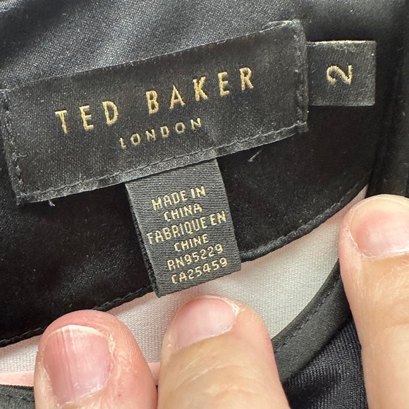 Ted Baker London Ellika Chameleon Floral Print Bodycon Sheath Dress Size 2 M - Picture 8 of 8